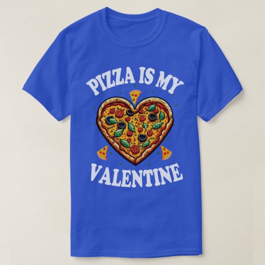 Pizza is mijn Valentijn T-shirt (Design voorkant)