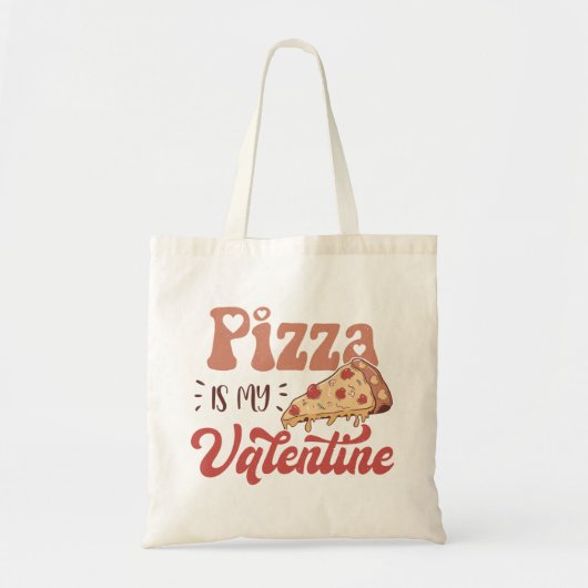 Pizza is mijn Valentijn Tote Bag (Voorkant)