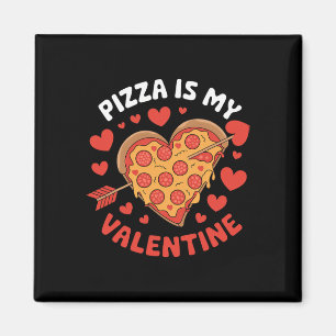 Pizza Is Mijn Valentijn Valentijnsdag Hart Peppero Magneet