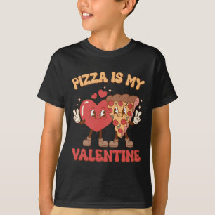Pizza Is Mijn Valentijn Valentijnsdag Hart Peppero T-shirt
