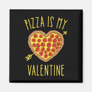 Pizza is mijn Valentijn Valentijnsdag Heart Pepper Magneet