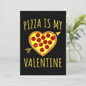 Pizza is mijn Valentijn - Valentijnsdag Kaart (Staand voorkant)