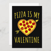 Pizza is mijn Valentijn - Valentijnsdag Kaart (Voorkant / Achterkant)