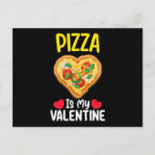 Pizza is mijn Valentijnsdag Grappig eten liefhebbe Briefkaart (Voorkant)