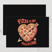 Pizza Is Mijn Valentijnsdag Grappig Kaart (Voorkant / Achterkant)
