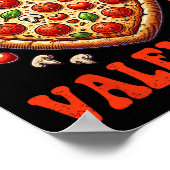 Pizza Is Mijn Valentijnsdag Grappige Hart Liefde M Poster (Hoek)