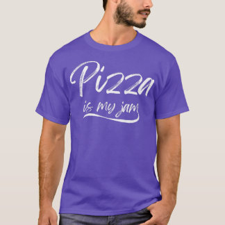 Pizza Is Mijnjam Funny Foodies Cheesy Knapperige S T-shirt