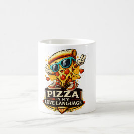 Pizza Is My Love Funny Pizza Lover Gift  Koffiemok