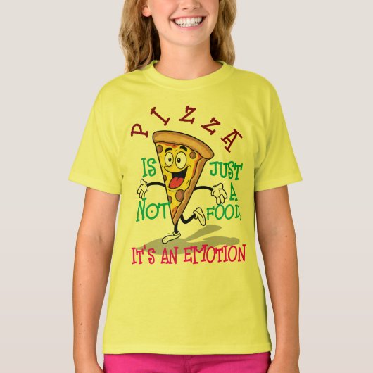 Pizza is not just a food, it's an emotion t-shirt (Voorkant)