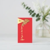 Pizza is the best business card visitekaartje (Staand voorkant)