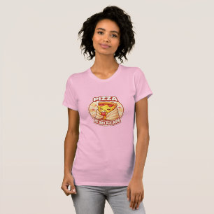 Pizza Is Zelfzorg T-shirt – Mooie Kawaii Comfortab