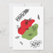 Pizza Italiaans Diner Verjaardagsfeest Lunch Kaart (Achterkant)