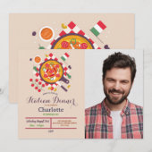 Pizza Italiaans diner verjaardagsfeestje Lunch Fot Kaart (Voorkant / Achterkant)