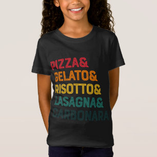 Pizza Italiaans iconisch eten Italië Beroemde gere T-shirt