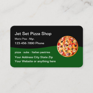 Pizza Italiaans Restaurant Business Card Template Visitekaartje
