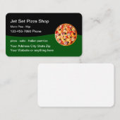 Pizza Italiaans Restaurant Business Card Template Visitekaartje (Voorkant / Achterkant)