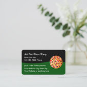 Pizza Italiaans Restaurant Business Card Template Visitekaartje (Staand voorkant)
