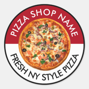 Pizza Italiaans Restaurant Thema Sticker Labels