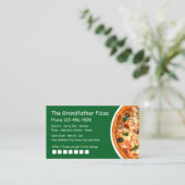 Pizza Italiaans restaurant Visitekaartje (Staand voorkant)