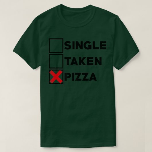 Pizza: Italiaans voedselblad dat Pizza eet T-shirt (Design voorkant)