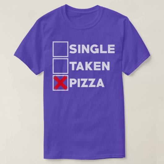 Pizza: Italiaans voedselblad dat Pizza eet T-shirt (Design voorkant)
