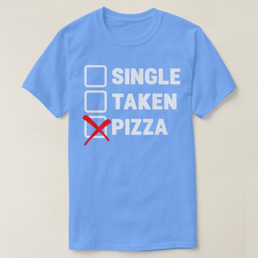 Pizza: Italiaans voedselblad dat Pizza eet T-shirt (Design voorkant)
