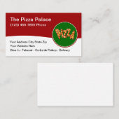 Pizza Italiaanse keuken Restaurant Modern Visitekaartje (Voorkant / Achterkant)
