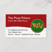 Pizza Italiaanse keuken Restaurant Modern Visitekaartje (Voorkant)