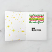 Pizza Italian restaurant catering Christmas Feestdagen Kaart (Binnen)