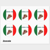 Pizza Italië Sticker (Vel)
