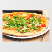 Pizza Italy Dinner Cherry Tomaten Pizzeria Shop Raamsticker (Vel)