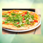 Pizza Italy Dinner Cherry Tomaten Pizzeria Shop Raamsticker (Vel 3)