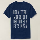 Pizza Italy Funny Yoga Exercise Barre Spor T-shirt (Design voorkant)