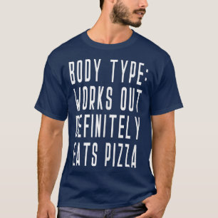 Pizza Italy Funny Yoga Exercise Barre Spor T-shirt
