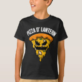Pizza Jack O Lantern Lazy Halloween Costume Funny T-shirt (Voorkant)