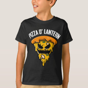 Pizza Jack O Lantern Lazy Halloween Costume Funny T-shirt