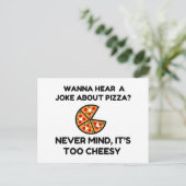 Pizza Joke Briefkaart (Staand voorkant)