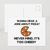 Pizza Joke Briefkaart (Voorkant / Achterkant)