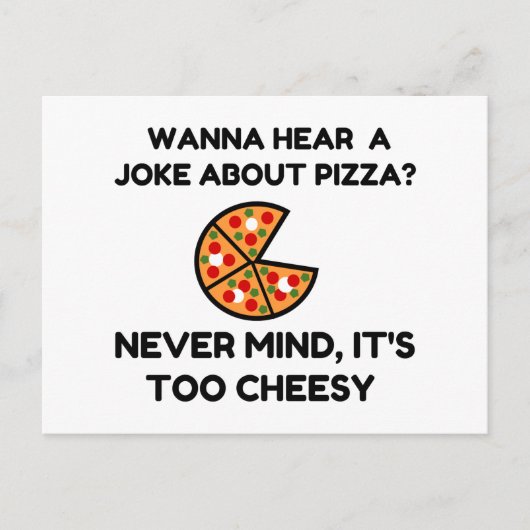 Pizza Joke Briefkaart (Voorkant)