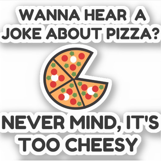 Pizza Joke Sticker (Voorkant)