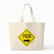 Pizza Jumbo Canvas tas