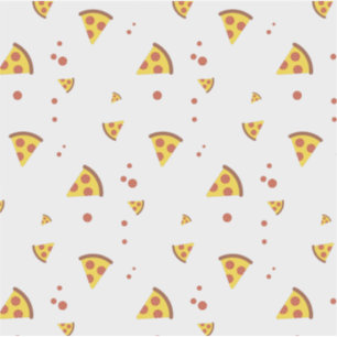Pizza kaas en pepperoni leuk kind retro patroon sticker