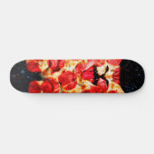 Pizza-kat in de ruimte persoonlijk skateboard (Horizontaal)