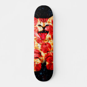 Pizza-kat in de ruimte persoonlijk skateboard