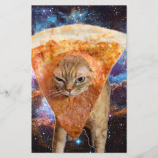Pizza kat in ruimtesegment