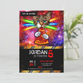 Pizza-kat met lasers kaart (Staand voorkant)