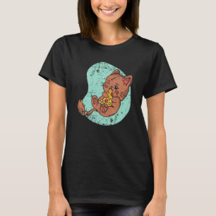 Pizza Kat Pizza Italiaans eten Pizza Eter Kitty T-shirt