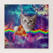 Pizza kat puzzle - 676 stuks legpuzzel (Verticaal)