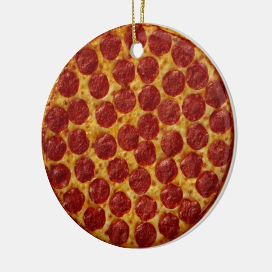Pizza Keramisch Ornament (Links)