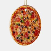 Pizza Keramisch Ornament (Rechts)